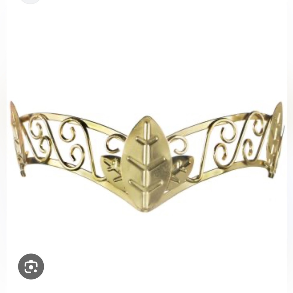 Gold Roman Greek Goddess Tiara crown head piece Halloween